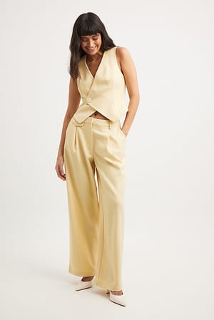 Butter Tailored Mid Waist Suit Pants