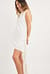 Trail Detail Asymmetric Suit Dress