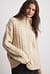 Turtleneck Knitted Cable Sweater