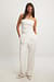 High Waist Deep Pleated Suit Pants