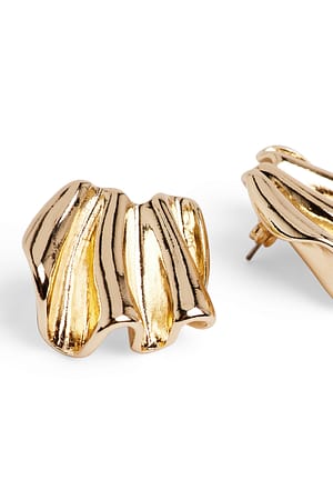 Gold Wave Earrings