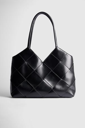 Black Woven Tote