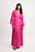 Wrap Satin LS Maxi Dress